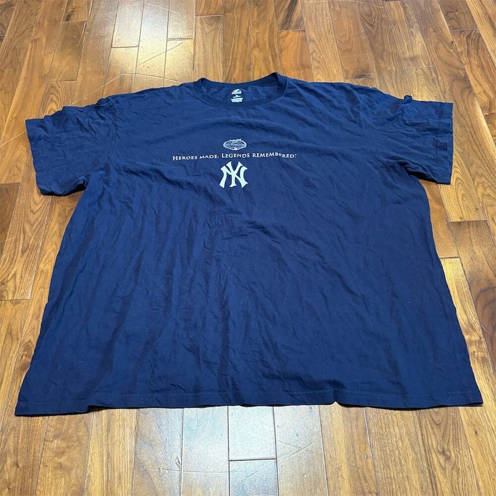 Majestic New York Yankees 2008 MLB All-Star Game T-Shirt Blue Size 5XL